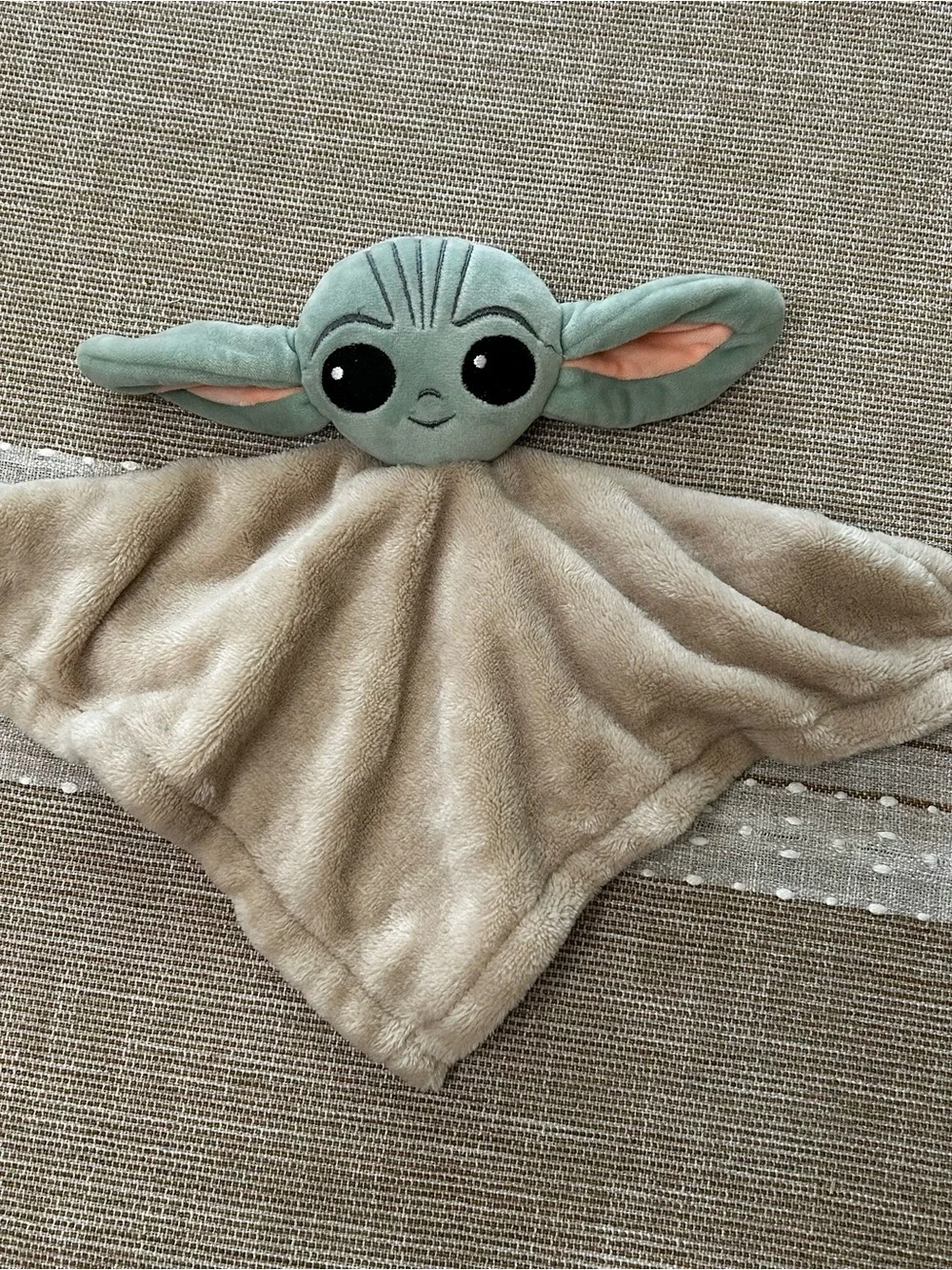 Lambs & Ivy Star Wars Grogu Baby Yoda The Child Plush Lovey Security Blanket EUC